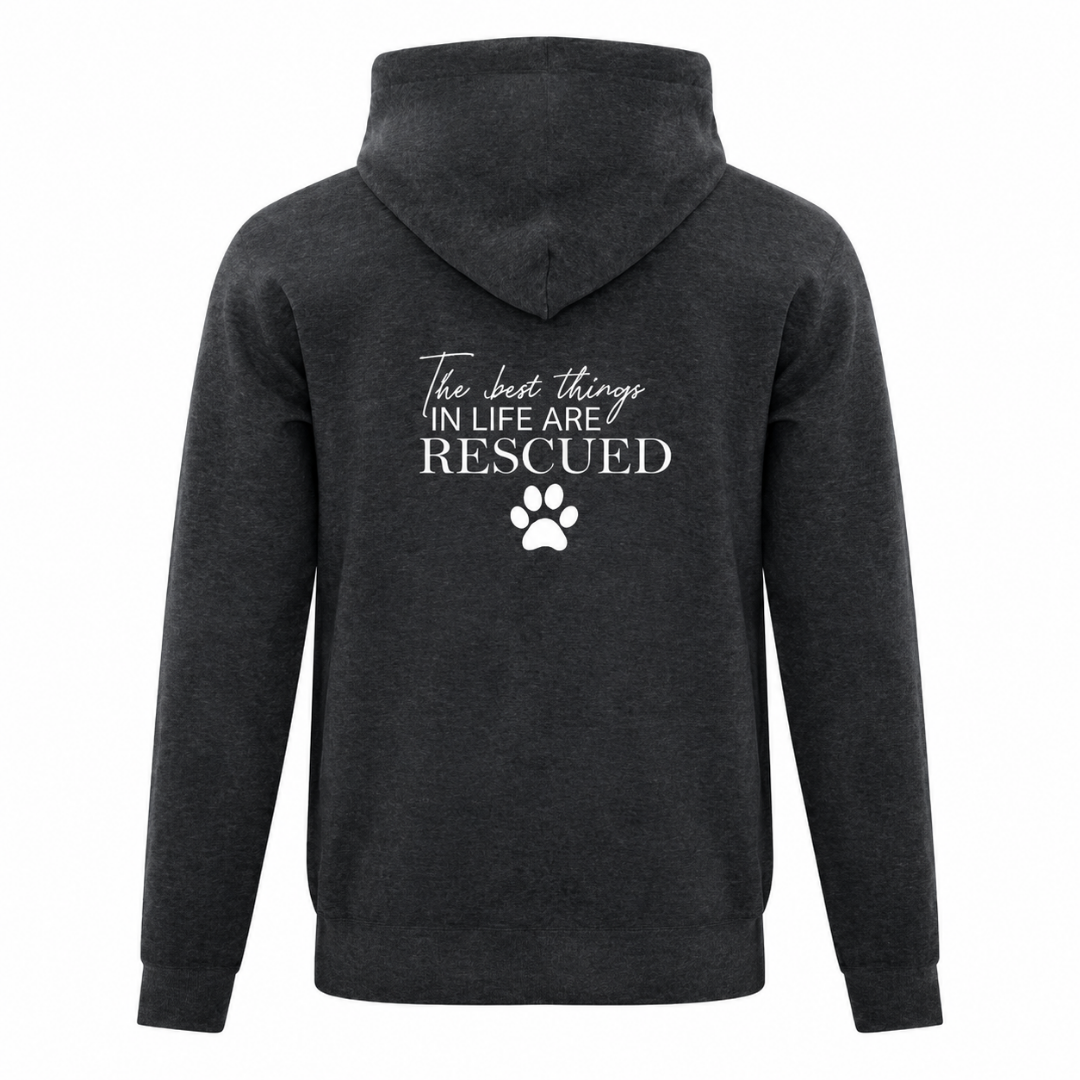 Grey The Best Things In Life Zip Up Hoodie